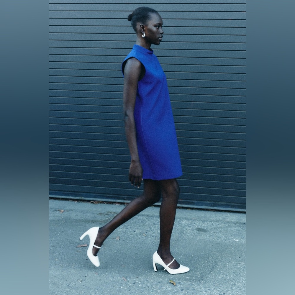 NWT ZARA SLEEVELESS MINI DRESS ZW COLLECTION SIZE XS